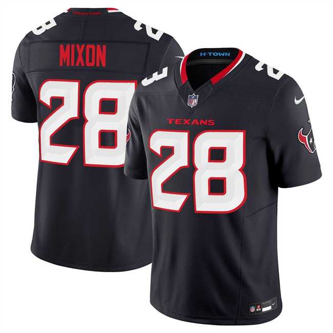 Men & Women & Youth Houston Texans #28 Joe Mixon Navy 2024 Vapor F.U.S.E. Limited Stitched Jersey